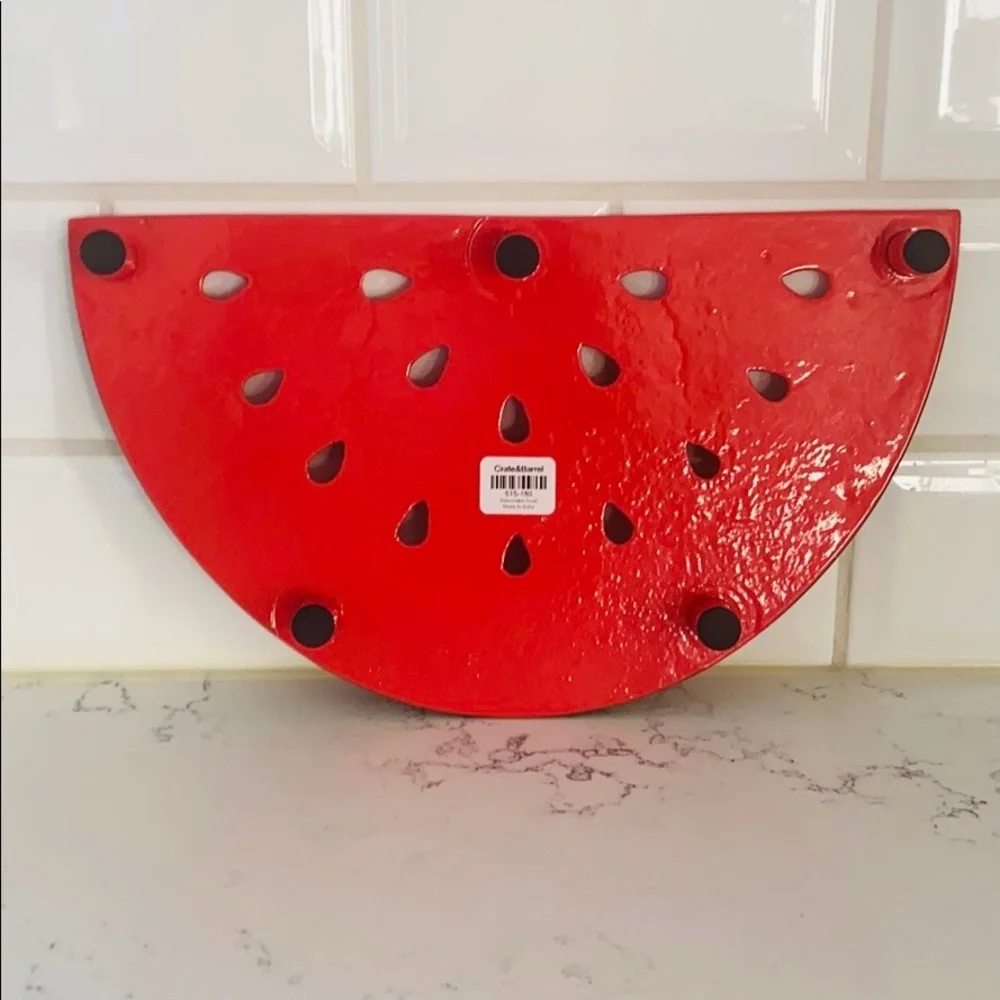 Crate&Barrel watermelon trivet