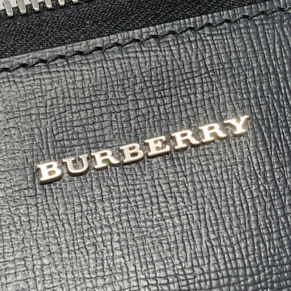 Burberry embossed leather