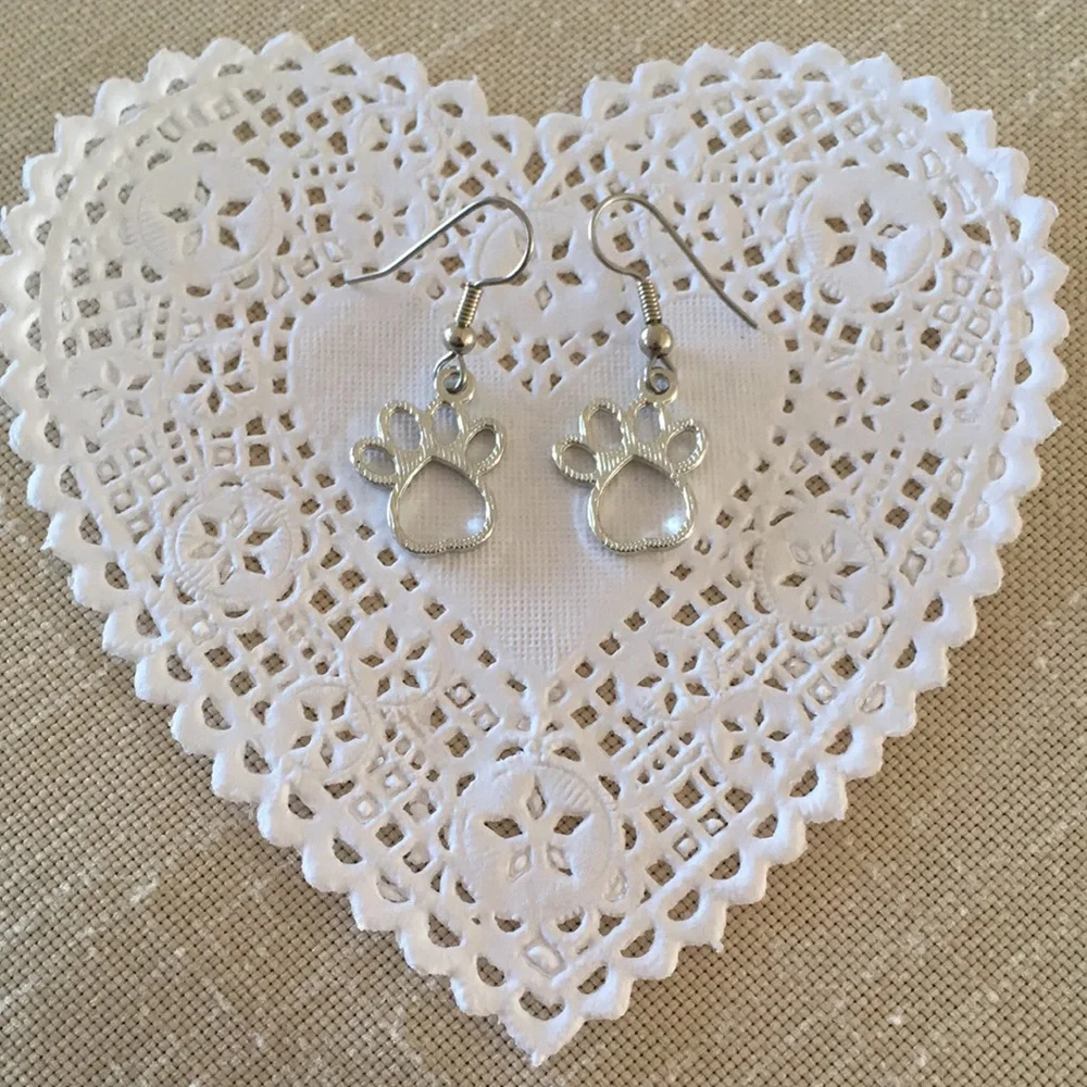 Hand Crafted paw pierced
