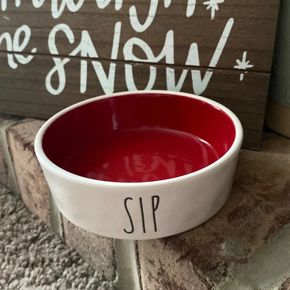 Brand new with sticker RAE DUNN small sip cat/dog dish