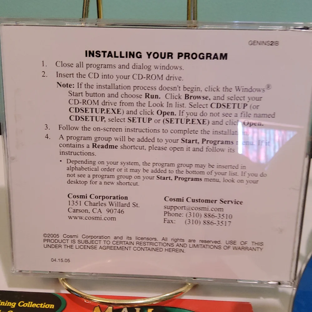 Cosmi, EGames used disc