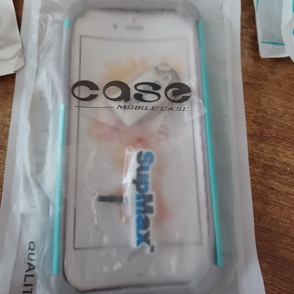 iPhone 6 silicone phone case +PC case gift