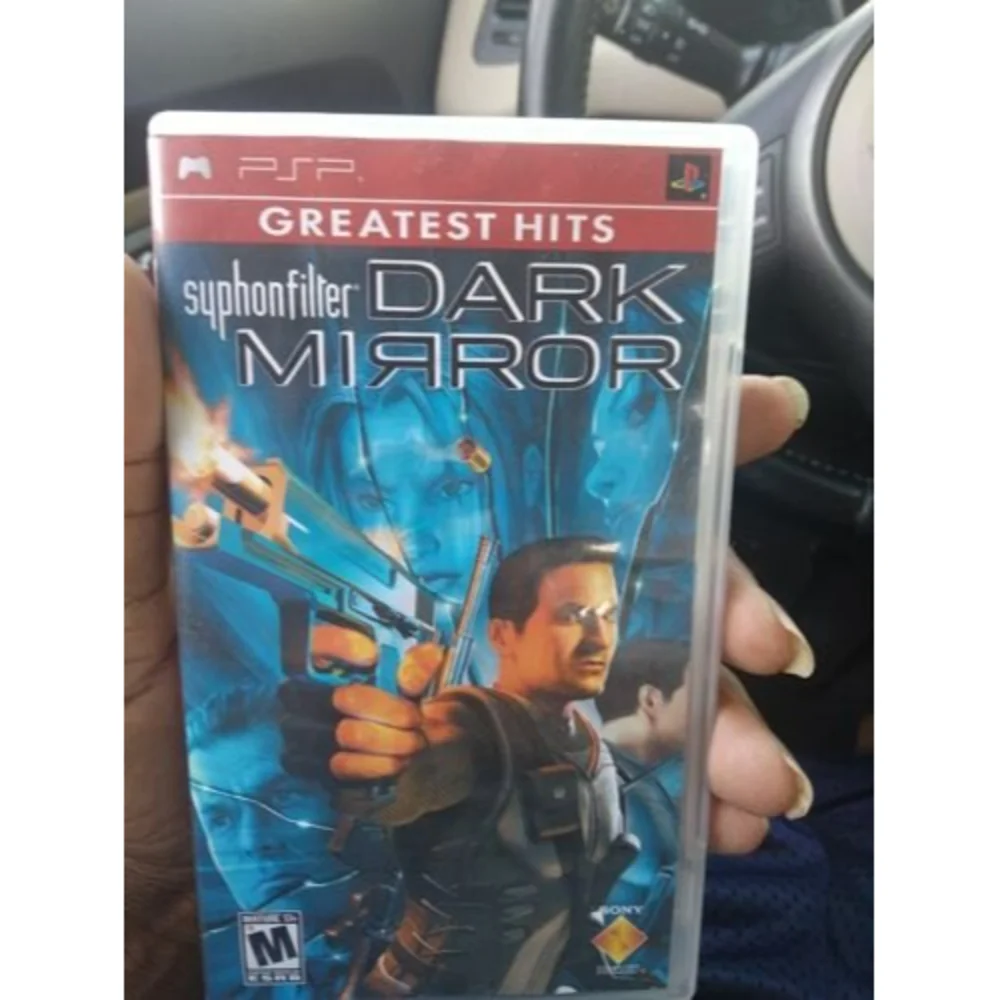 Syphon Filter Dark Mirror Greatest Hits Playstation PSP Case & Manual only