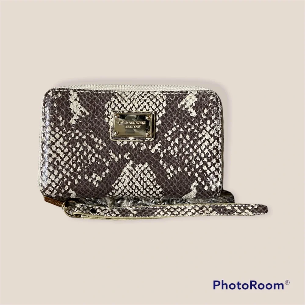 Michael Kors Snakeskin Wristlet