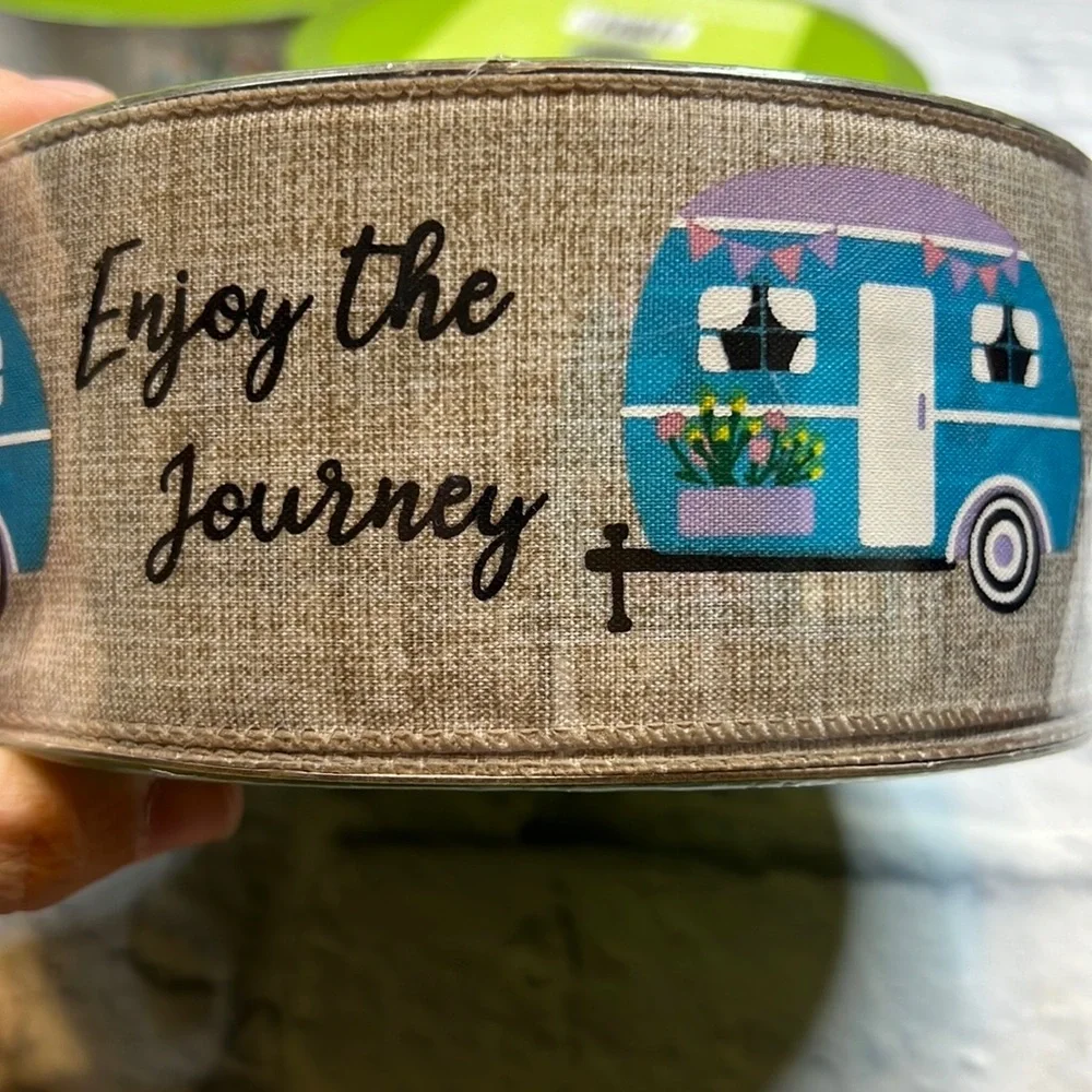 Premium ribbon, “enjoy the journey”