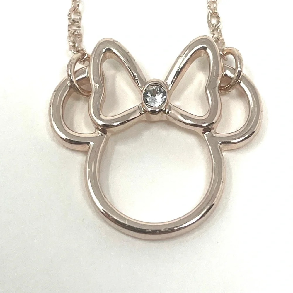 DISNEY rose gold tone pendant necklace