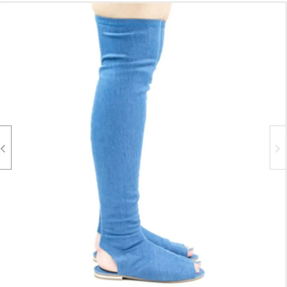 Women’s Bamboo Knee Flat Boots (66)