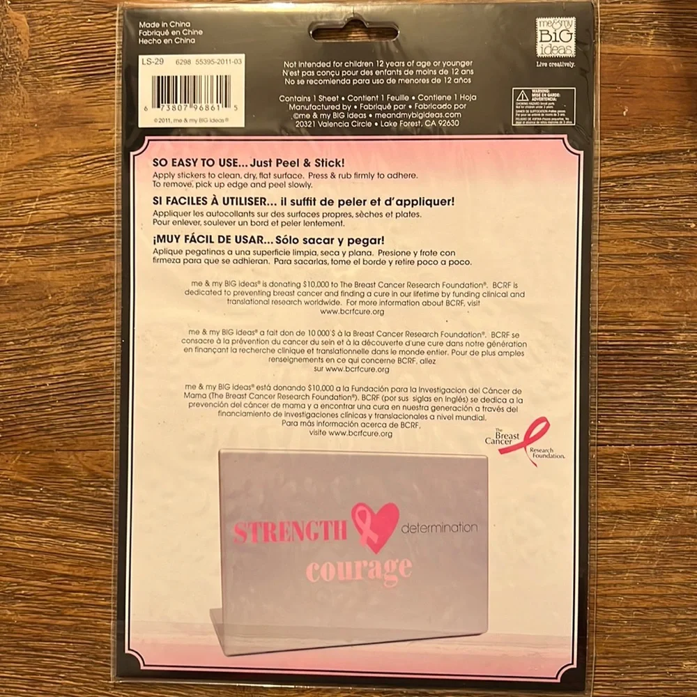 BREAST CANCER LAP TOP STICKS pink breast