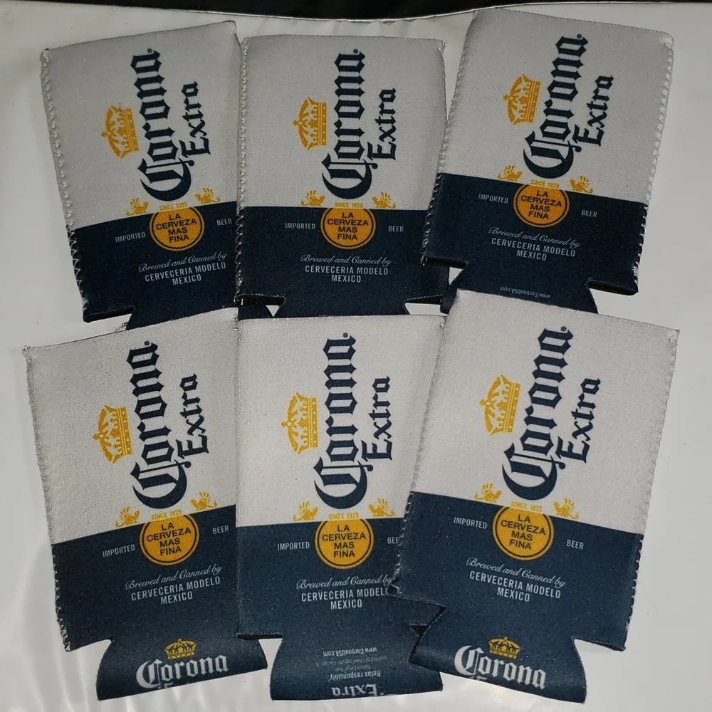BRAND NEW- Set of 6 Corona Beer Koozies