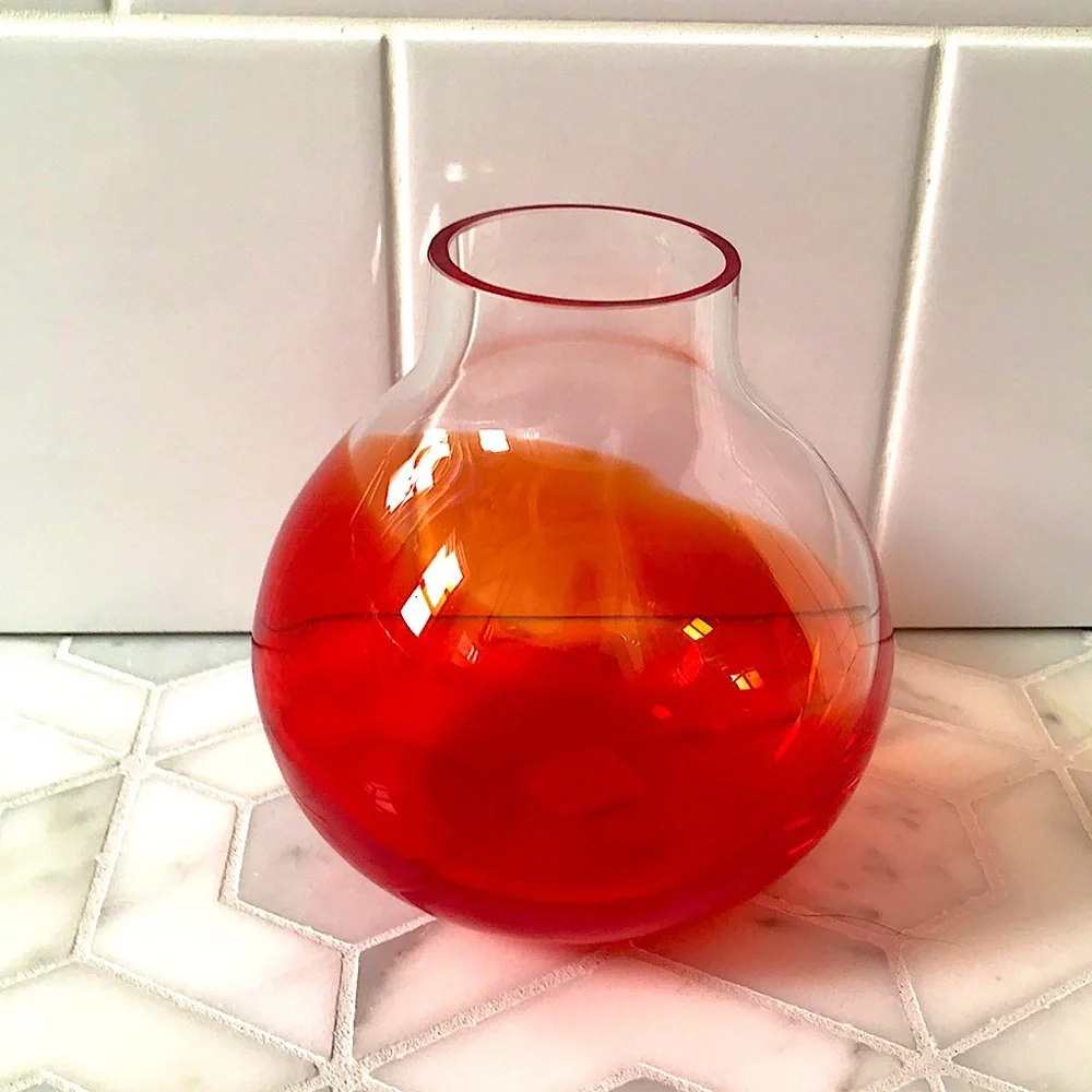 Crate & Barrel Zing vase small