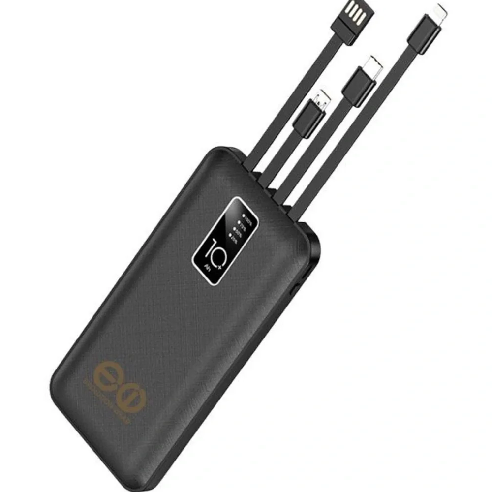 BLACK 10,000 MAH POWER BANK