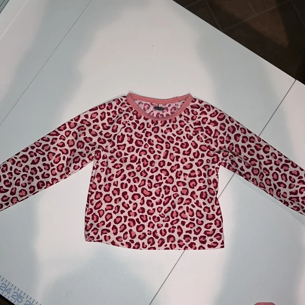 Old Navy Pink Leopard 2-Piece Rashguard Swim Set