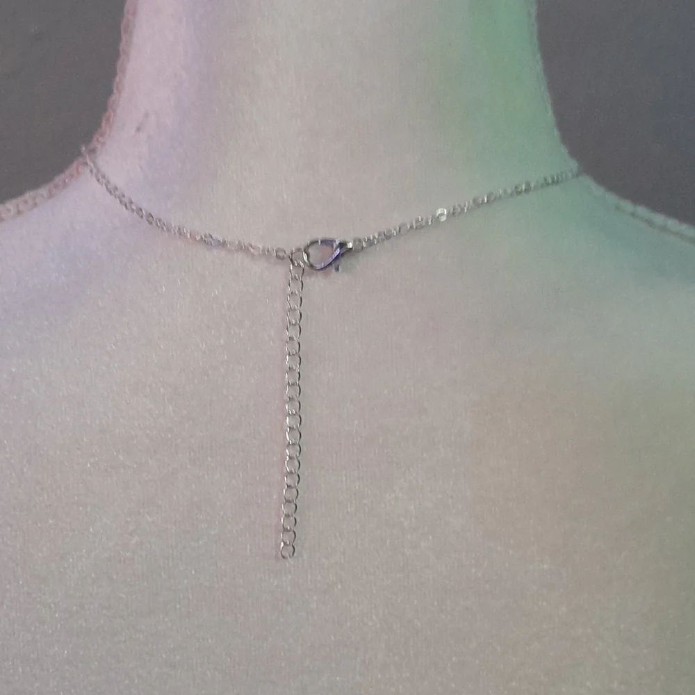 Silver CZ Necklace 🌹8