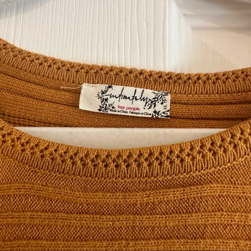 Free People mustard yellow
