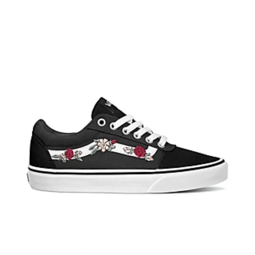 Vans Kid’s Old Skool Missy Rose Black Red Shoes Size 3