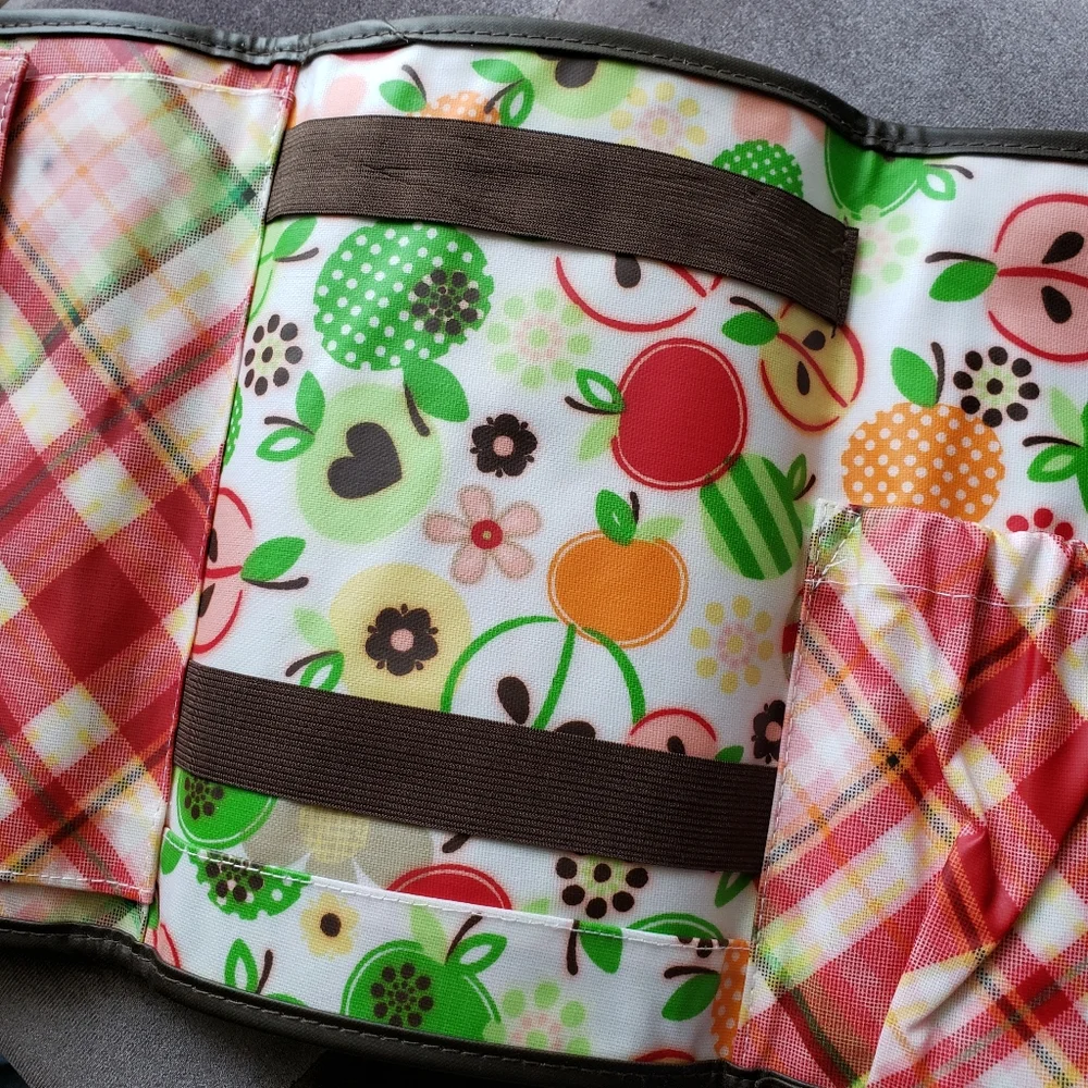 Thirty-One Tri Fold Tablet Organizer iPad Ereader Kindle Vinyl Coated Fabric