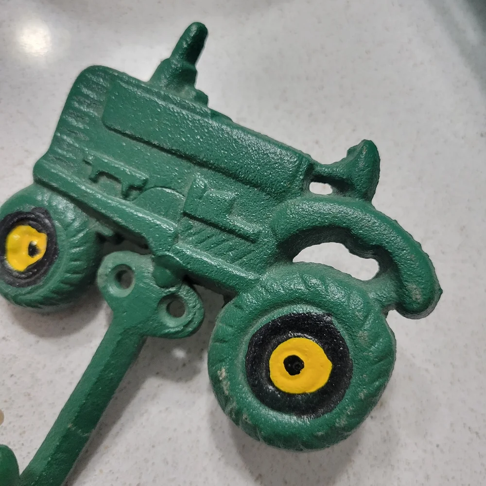 Cast iron tractor wall hook
