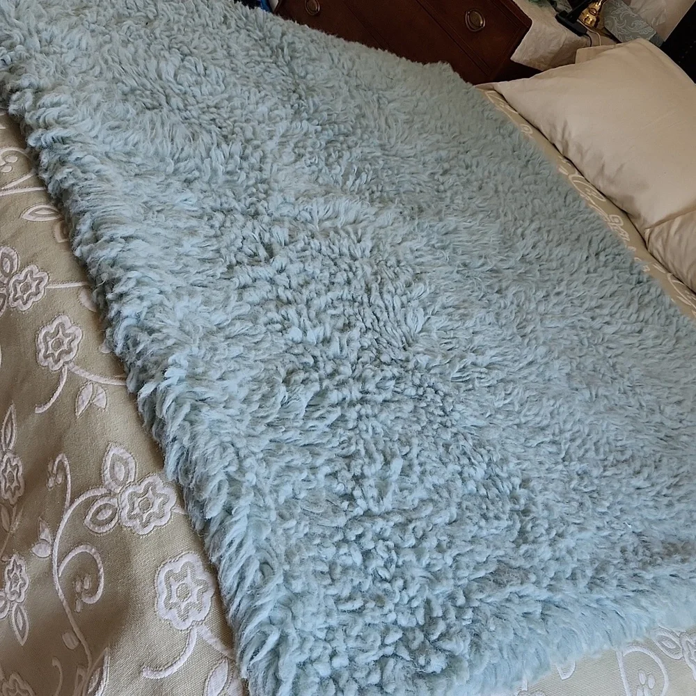 Restoration Hardware Shag Throw Blanket