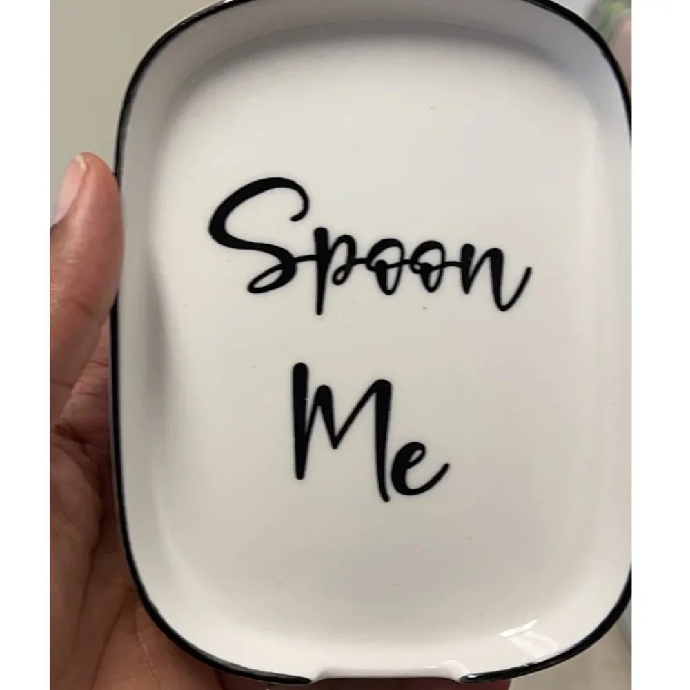 Farmhouse Spoon Rest Modern Kitchen Decor Ceramic Cooking Utensil Holder Gift