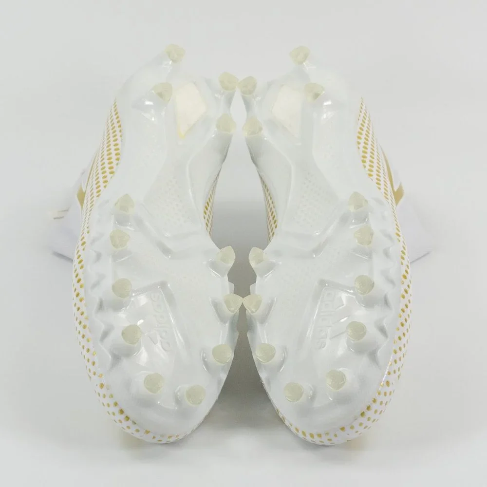 Adidas Mens Freak Ultra 22 'White Gold Metallic' Football Cleat GX7979 size 11.5