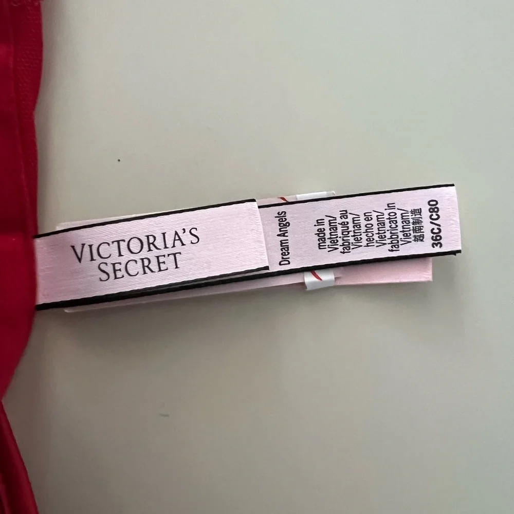 Victoria's Secret Dream Angels Cupped Bow Boned Bra Top size 36C