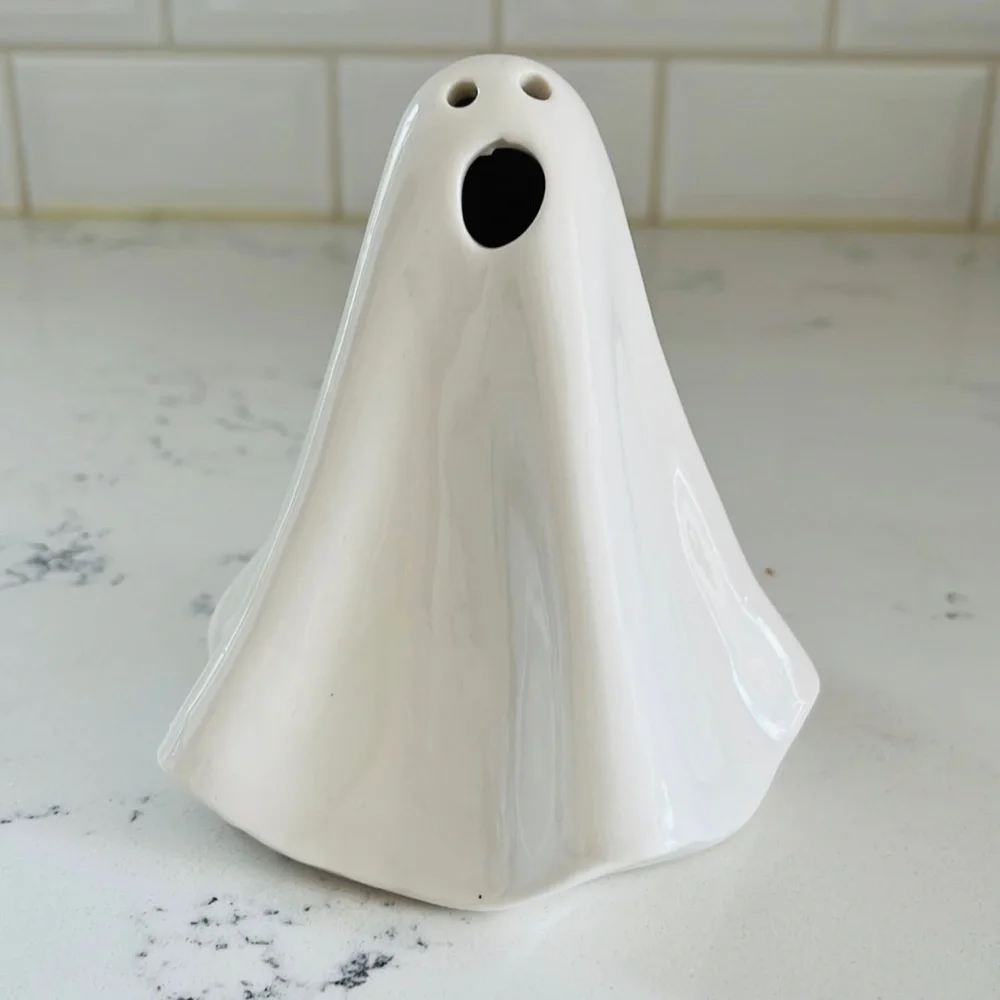 Crate&Barrel Medium LED Ceramic Ghosts