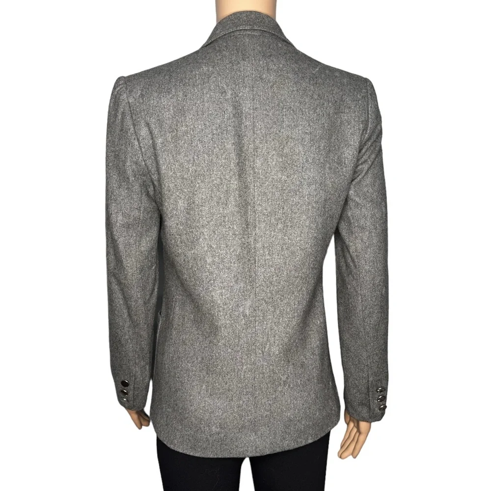 Giraffe women gray long sleeve jacket size 4