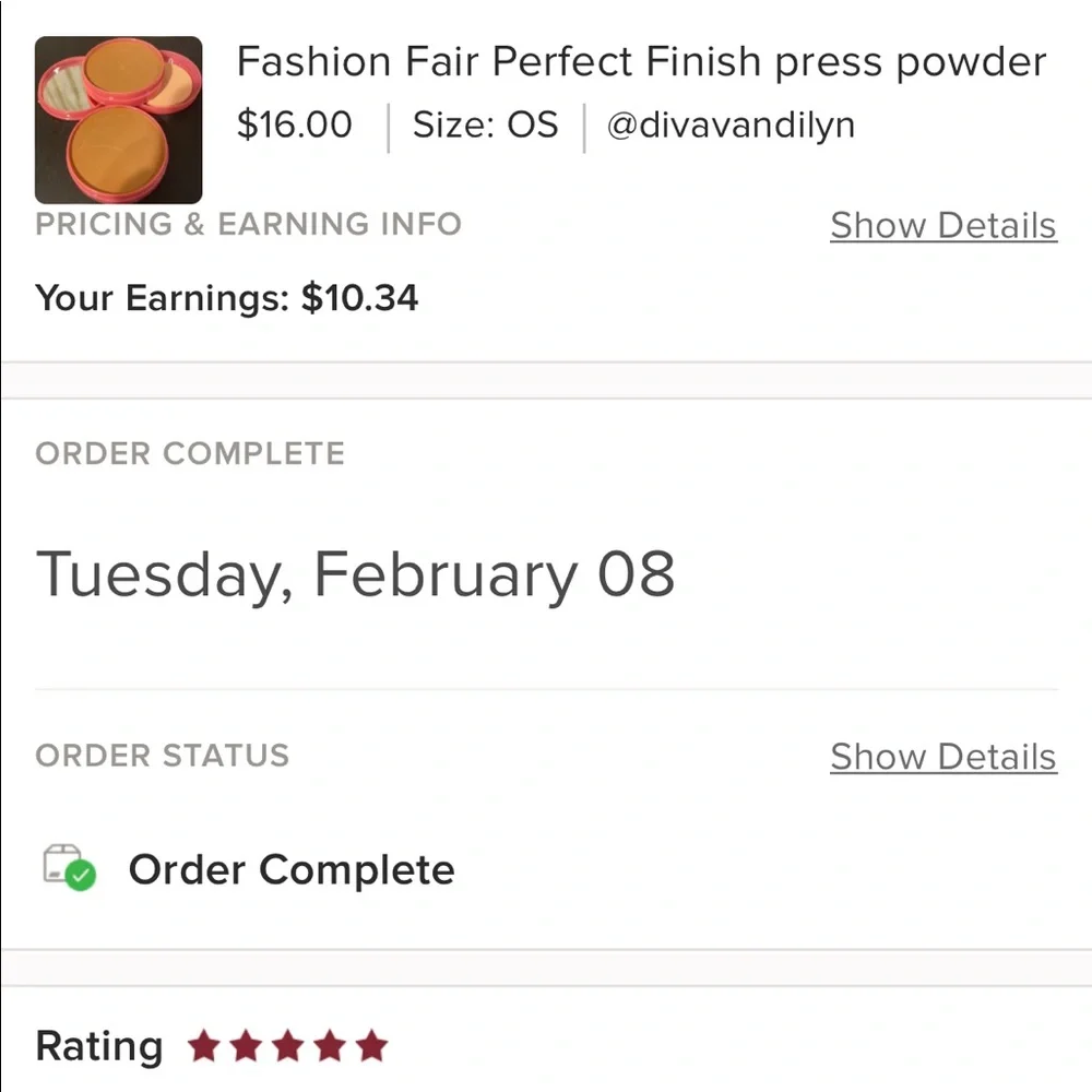 Fashion Fair perfect finish