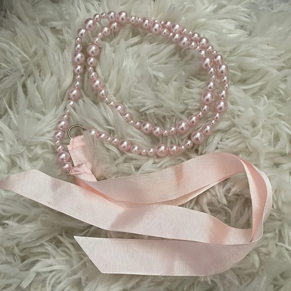 NEW Pink Pearly Belt/Sash