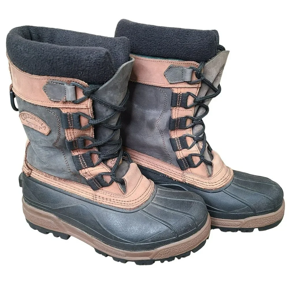 Columbia Bugabison Waterproof Winter Snow Boots Men’s Size 8 Thermolite Leather