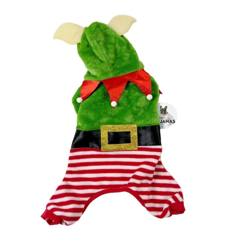 11x8” Small Dog Elf Christmas Costume