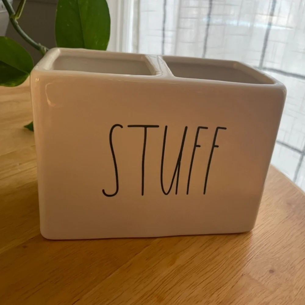 Rae Dunn Stuff Desk Kitchen or Bath Organizer