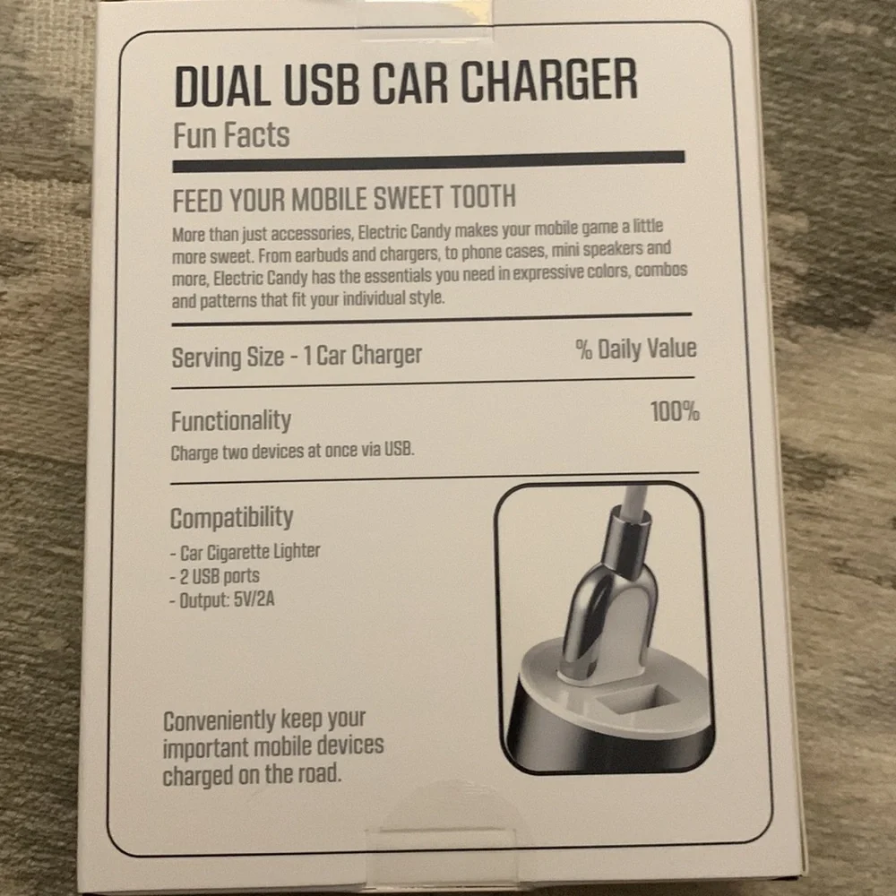 electric candy dual usb