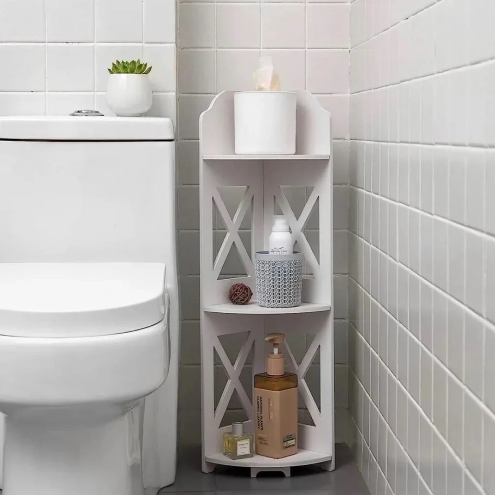 TuoxinEM Corner Shelves,Corner Shelf Stand Great for Bathroom Storage Small NEW