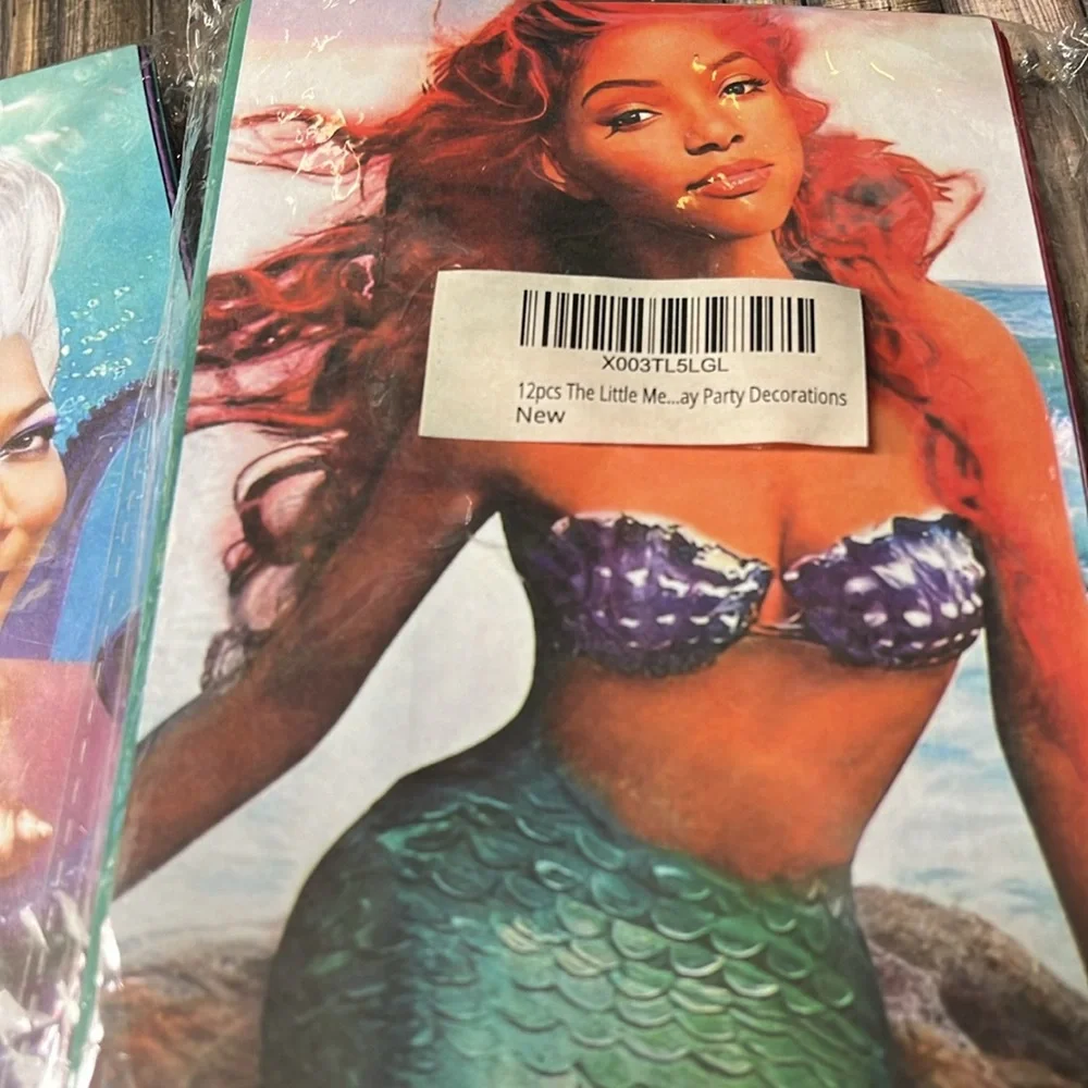 5for$10 24Pc Little Mermaid Party Favor Gift Bags Birthday Party Supplies Ariel