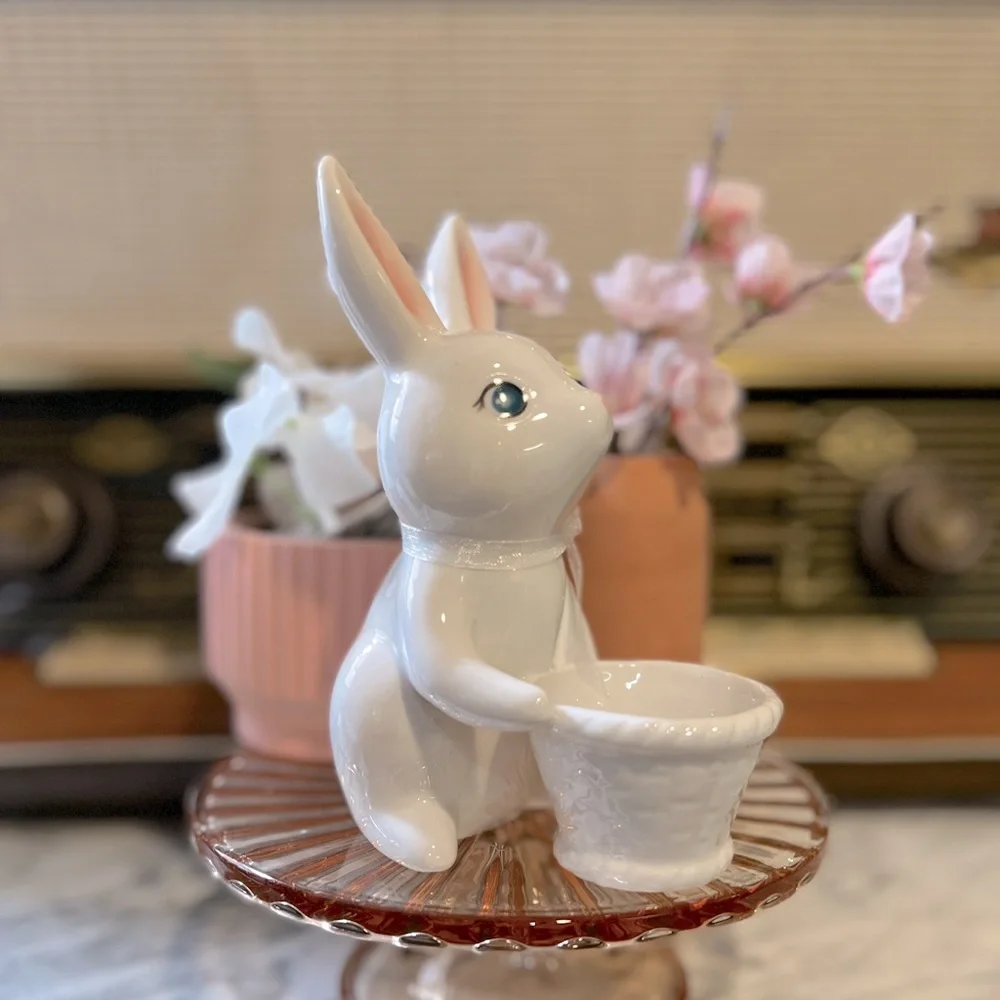 ✨NEW🐰Target Spritz 2023 Ceramic Easter Bunny Bunnies Figurine SET🌷