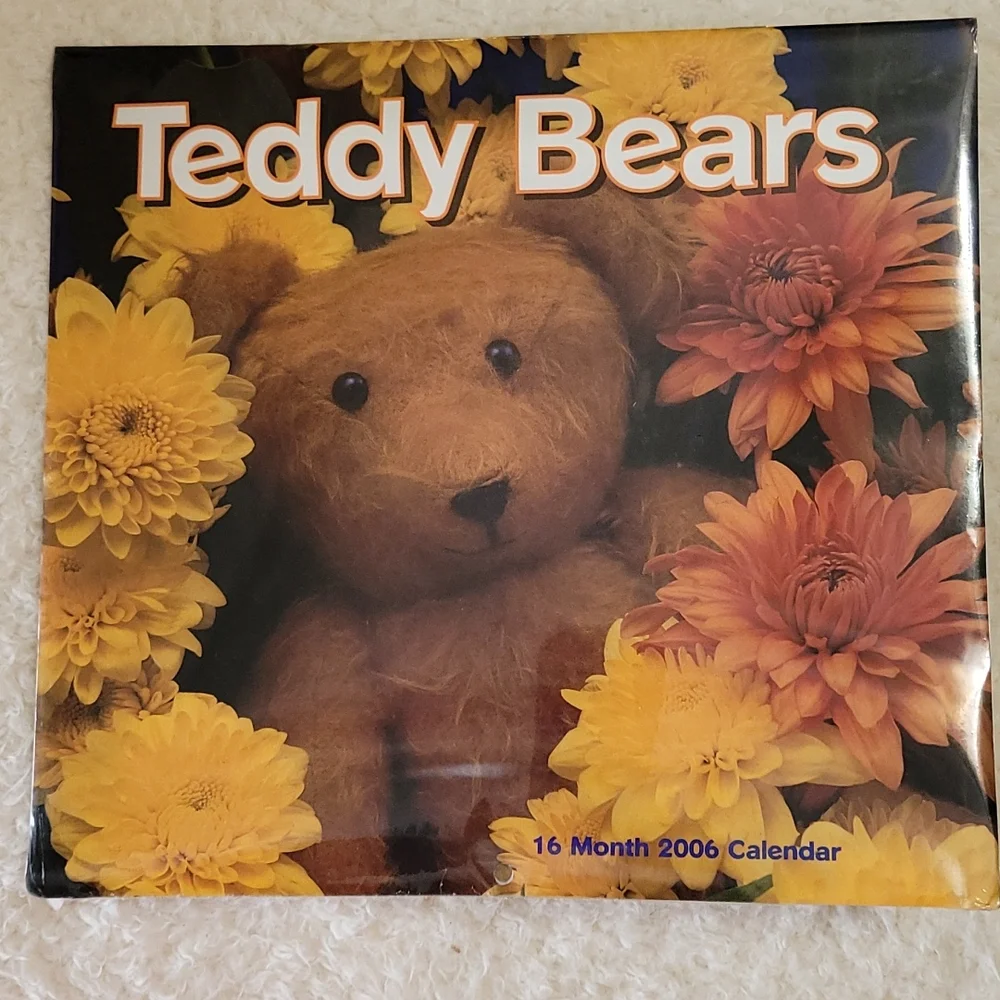 2006 Vintage calendar 16 month leap year publishing teddy bears original wrapper