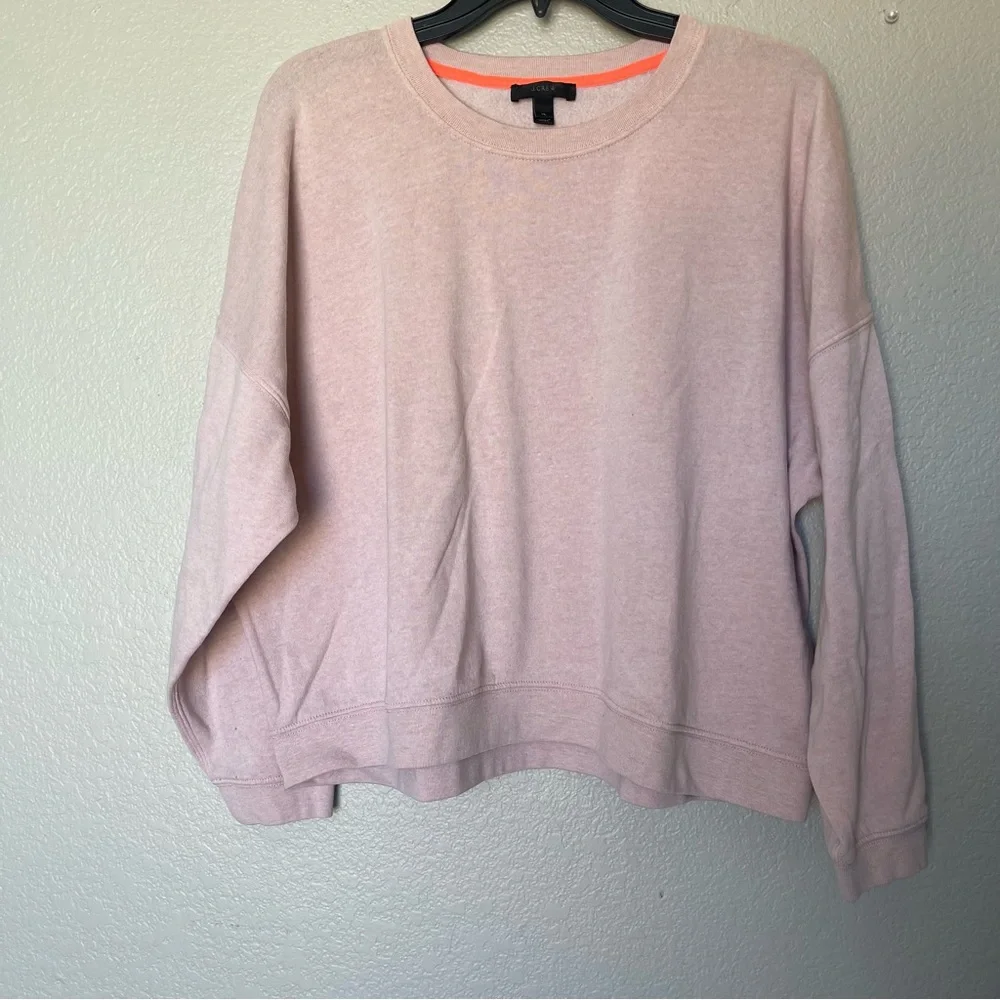 J.Crew Fleece cropped sweatshirt SZ XL