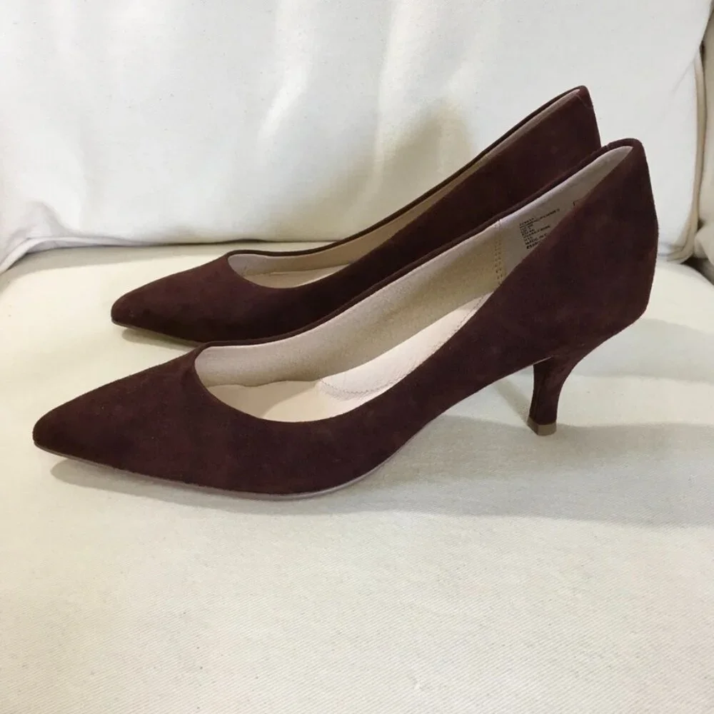 Lands End Peep Toe Pumps Sz 9B NWOT