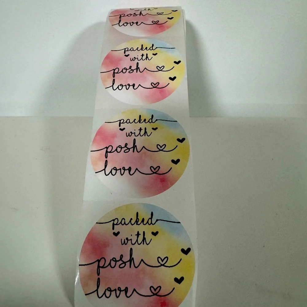 Packed With Posh Love 2” Round Stickers thank you stickers