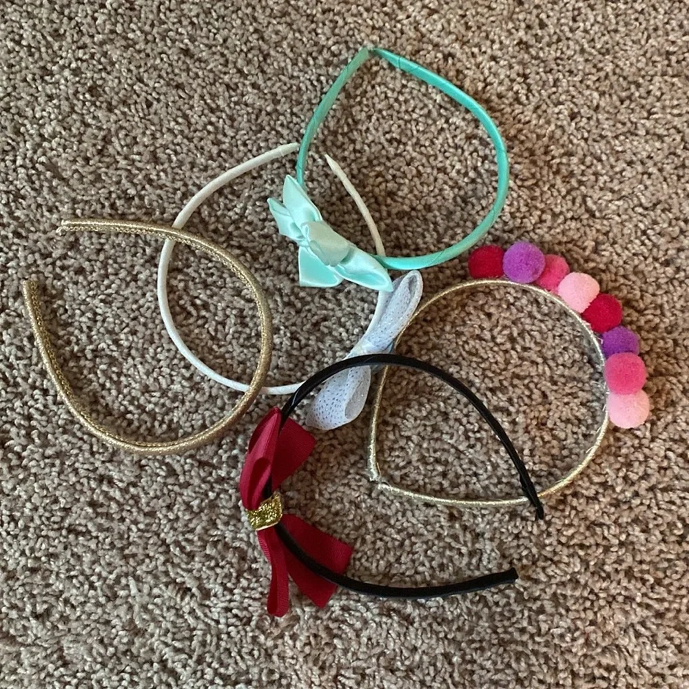 Little girl accessory bundle headbands bracelets necklace bows