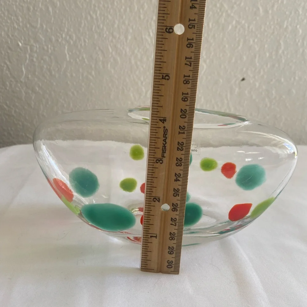 Crate & Barrel hand blown vase
