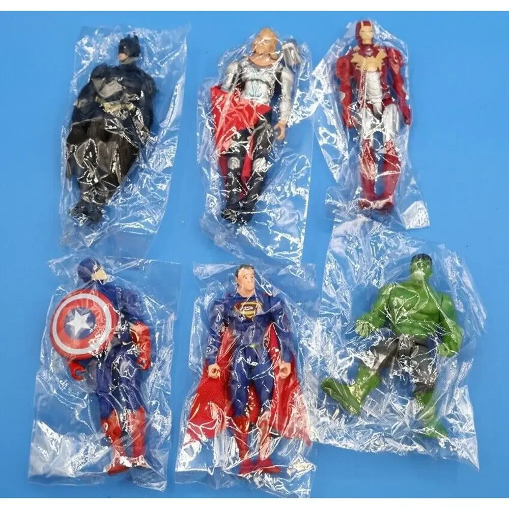 6 pc DC Superheroes Hero Figures Cake Toppers Toys 4