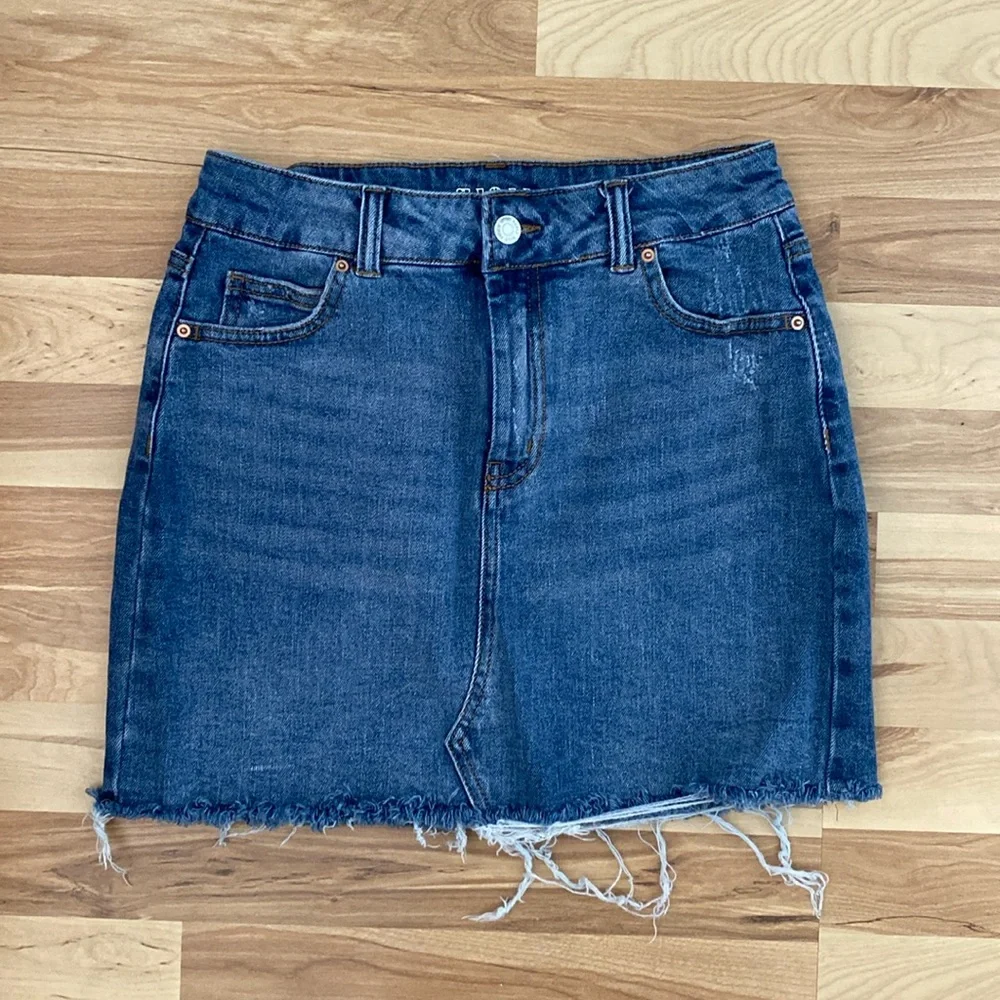 wild fable jean skirt