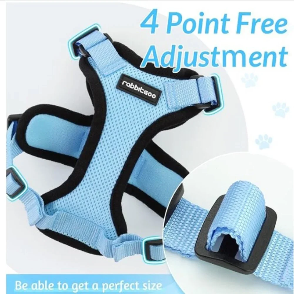 Cat Harness: Brand-new Light Blue Mesh Comfort Cat Harness, XS