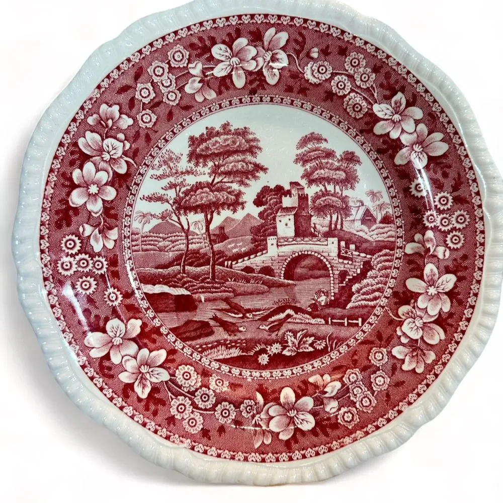 1950's Copeland Spode Tower Red 9.5