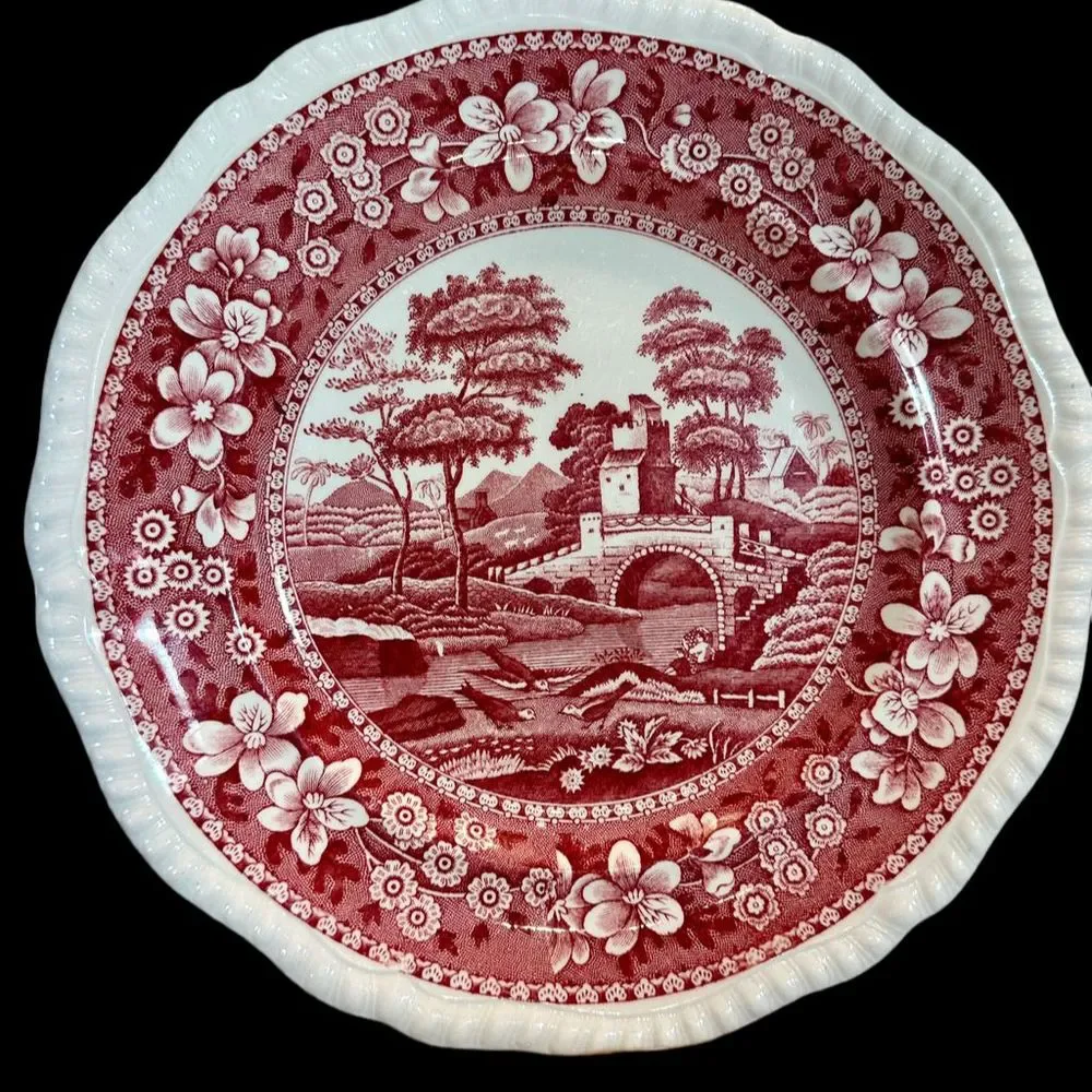 1950's Copeland Spode Tower Red 9.5