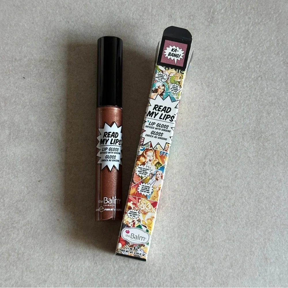 theBalm Read My Lips Lip Gloss - KA-BANG! (Shimmering Bronze)