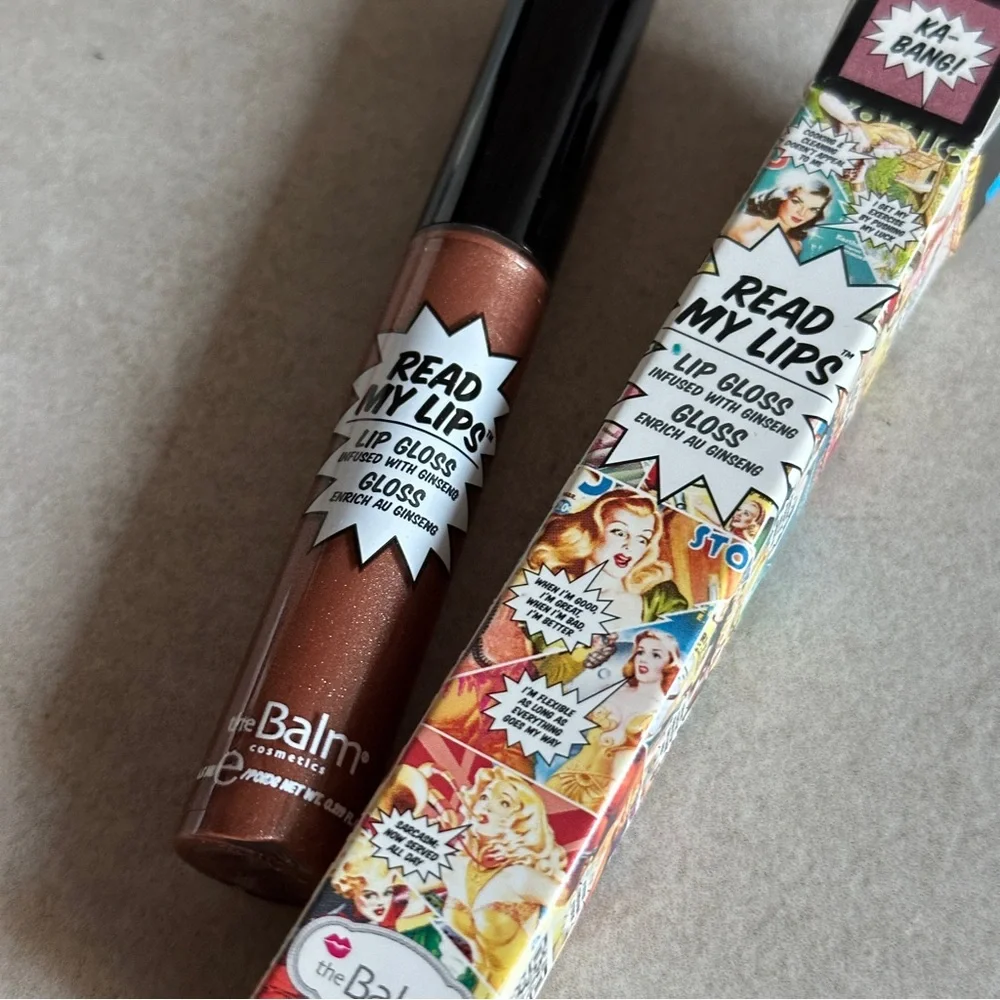 theBalm Read My Lips Lip Gloss - KA-BANG! (Shimmering Bronze)