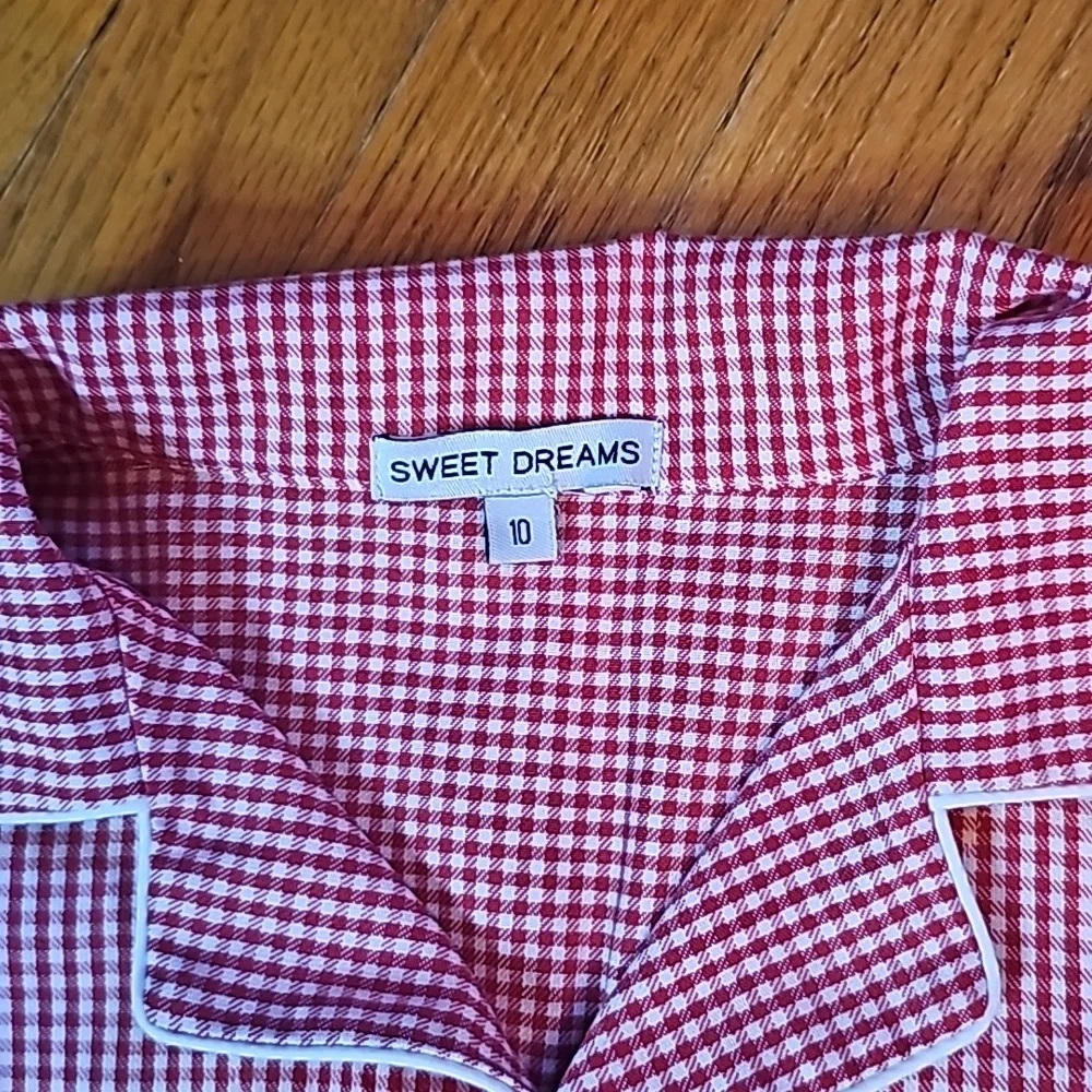 👪 Sweet Dreams red & white pajama set 